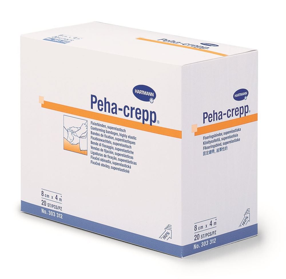 Peha Crepp Kreppbinde 4mx10cm weiss 20 Stk