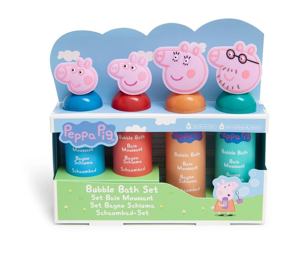 Peppa Pig Schaumbadset 4 Stück Box