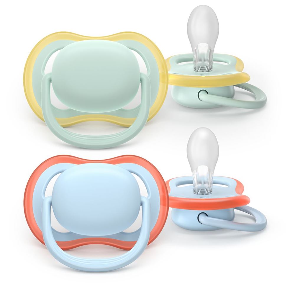 Philips Avent Schnuller Ultra Air Day 0-6 Monate hellgrün/hellblau 2 Stk