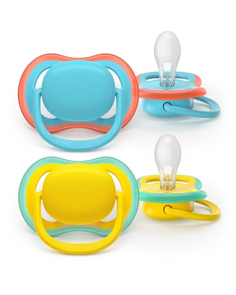 Philips Avent Schnuller Ultra Air Day 18+ Monate blau/gelb 2 Stk