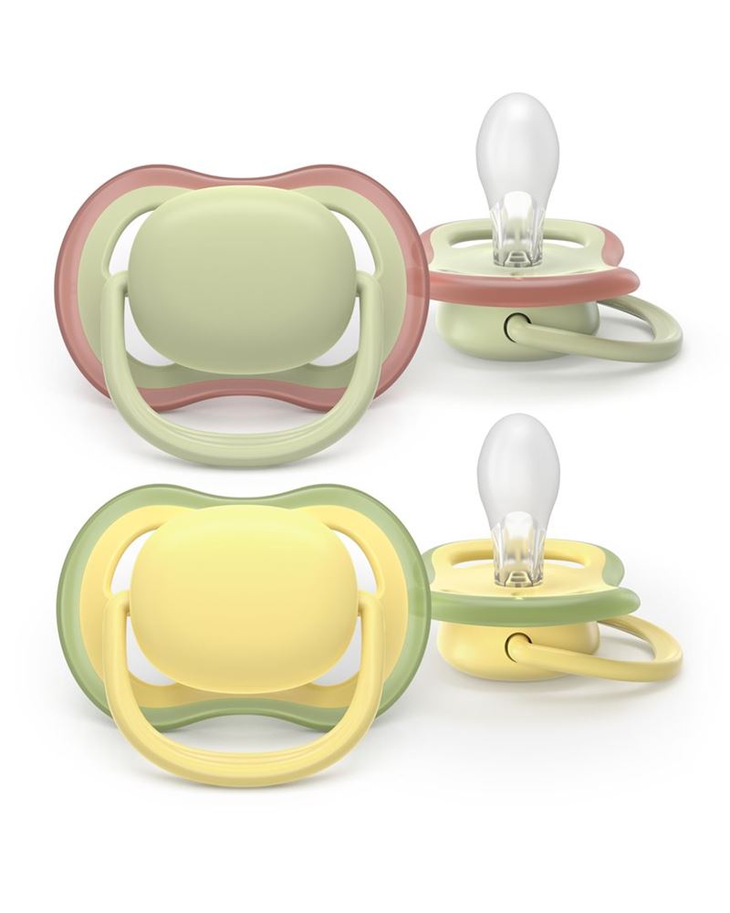 Philips Avent Schnuller Ultra Air Day 18+ Monate Colours of nature weiss-beige/grün-beige 2 Stk