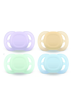 Philips Avent Schnuller Ultra Start 0-2 Monate hellgrün/hellblau/orange/lila 4 Stk
