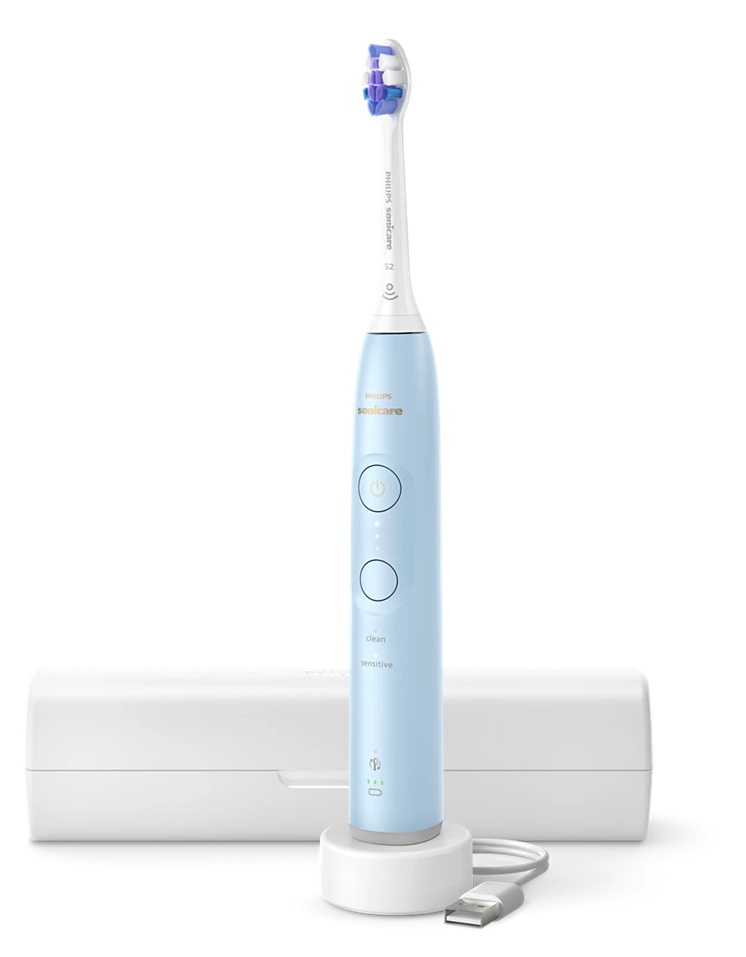 Philips Sonicare 6100 elektrische Schallzahnbürste Hx7406/02 hellblau