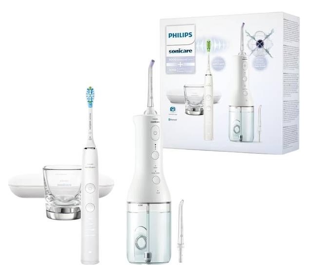 Philips Sonicare Combo Pack DC 9000 & Power Flosser 3000 weiss/weiss
