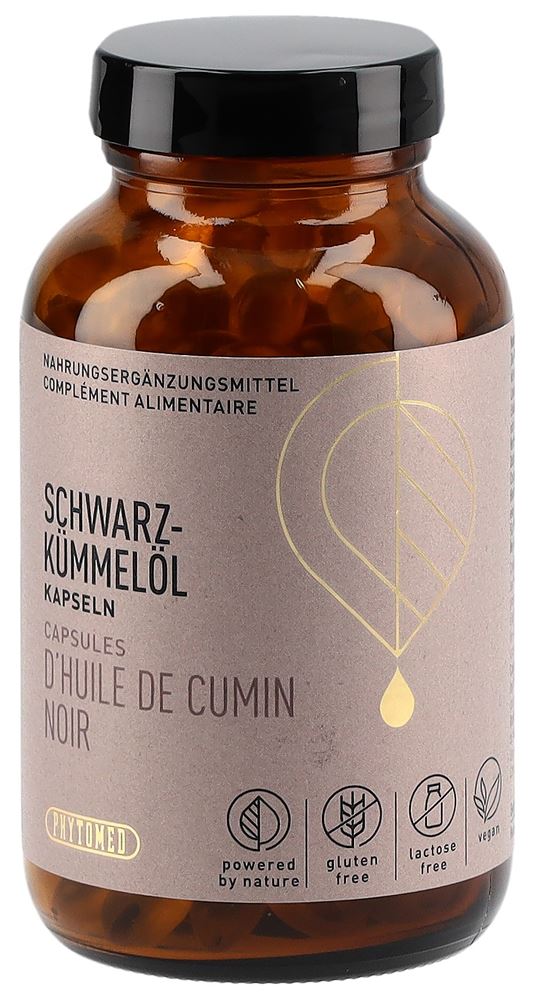 Phytomed Schwarzkümmelöl Kaps Glas 200 Stk