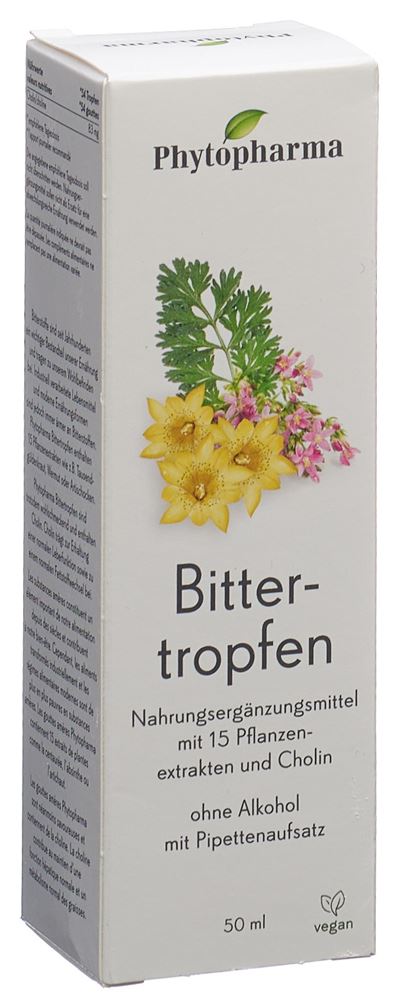 Phytopharma Bitter Tropfen Glasfl 50 ml
