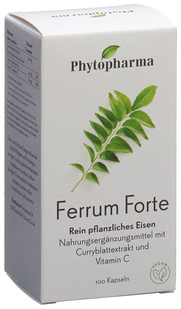 Phytopharma Ferrum Forte Kapseln Ds 100 Stück