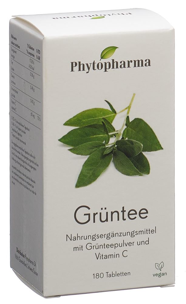 Phytopharma Grüntee Tabletten 180 Stück