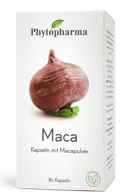 Phytopharma Maca Kapseln 409 Mg Pflanzlich 80 Stück