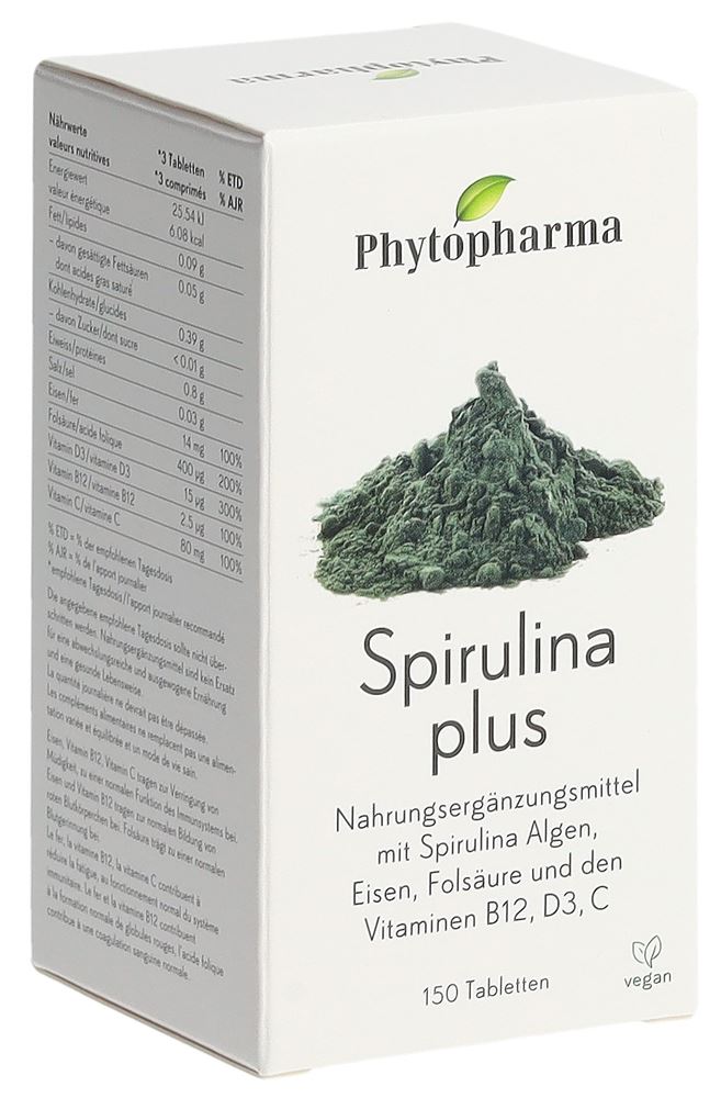 Phytopharma Spirulina plus Tabl 150 Stk