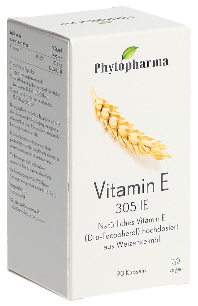 Phytopharma Vitamin E Kaps 305 IE Ds 90 Stk