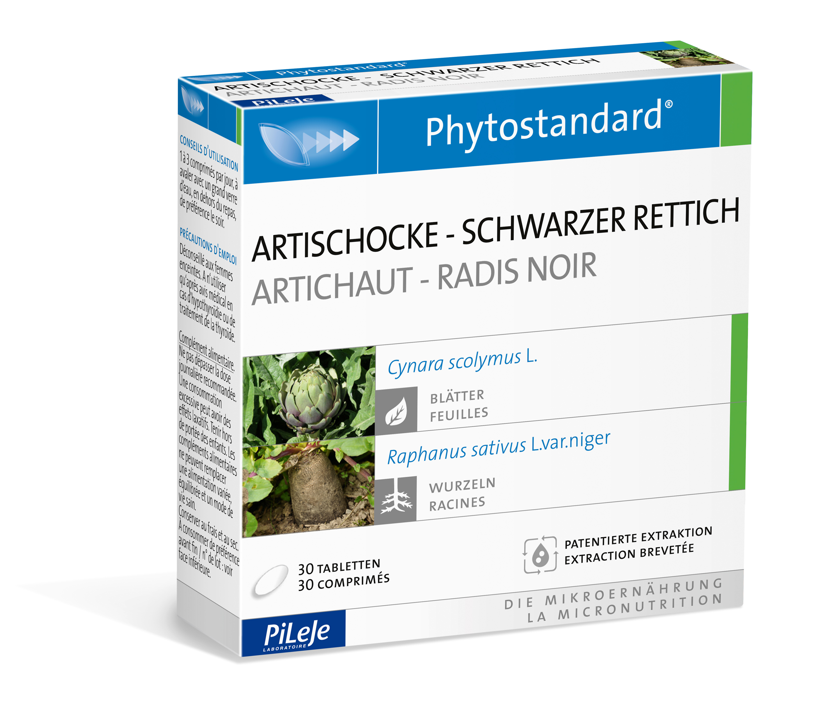 Phytostandard Artischocke – Schwarzer Rettich Tabletten 30 Stück