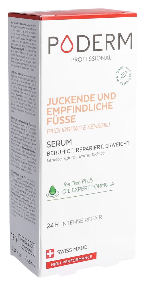 Poderm Füsse Serum irritiert und empfindlich Glasfl 75 ml
