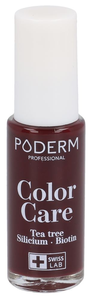 Poderm Nagellack Color Care Teebaum 437 dunkelrot Fl 8 ml