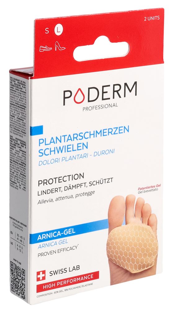 Poderm Professional Plantarschmerzen L Schwielen Schutz 2 Stk