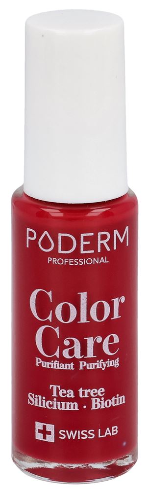 Poderm Vernis Color Care 797 Rouge Rose Fl 8 ml