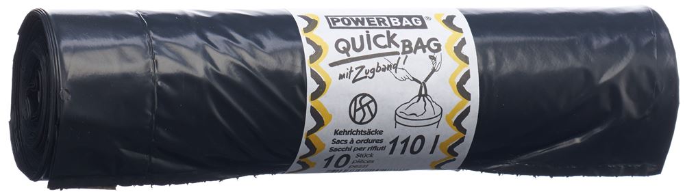 Powerbag Kehrichtsäcke QuickBag 110lt OKS Rolle 10 Stk