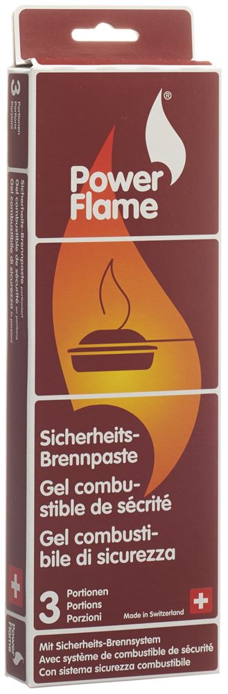 Powerflame Sicherheits Brennpaste 3 x 80 g