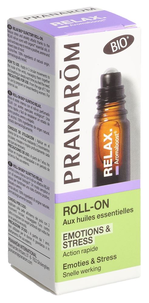 Pranarom Aromaboost Roll-on Relax Bio 5 ml