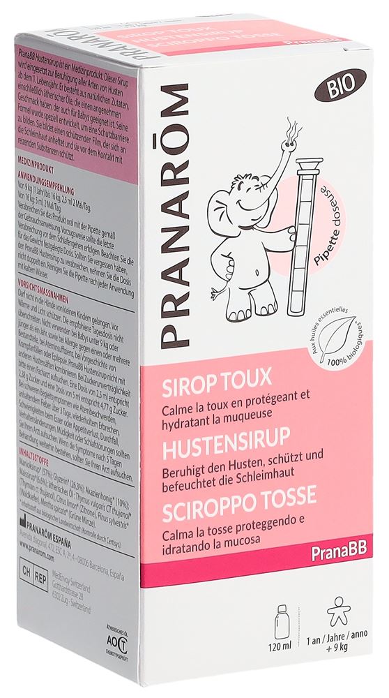Pranarom PranaBB Hustensirup Baby Bio Fl 120 ml