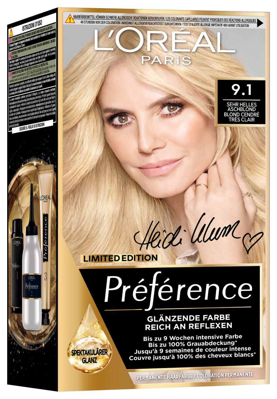 Preference Color 9.1 sehr helles Aschblond