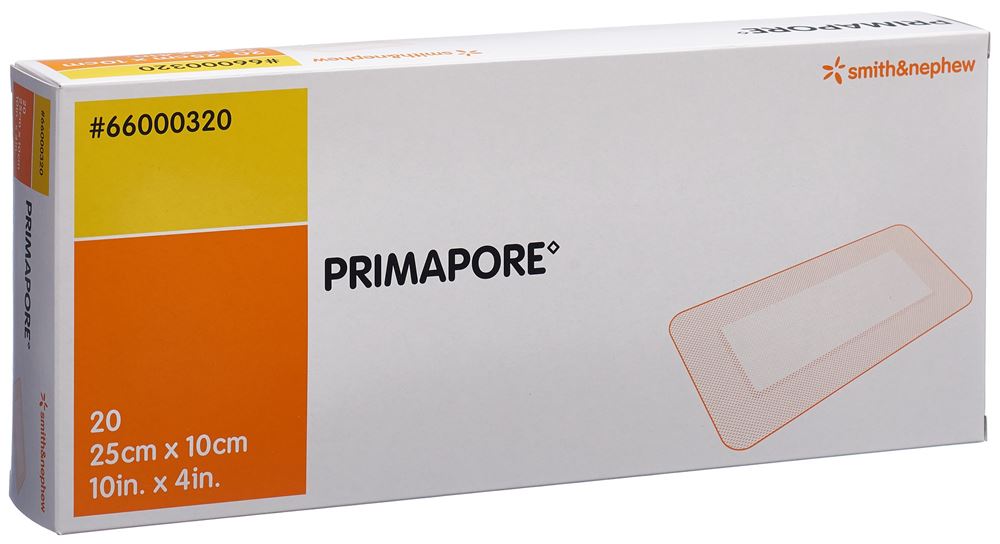 Primapore Wundverband 25x10cm steril 20 Stk