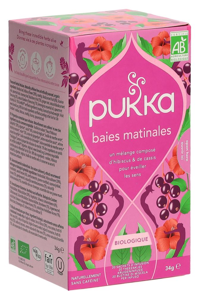 Pukka Baies mattinales Tee Bio Btl 20 Stk
