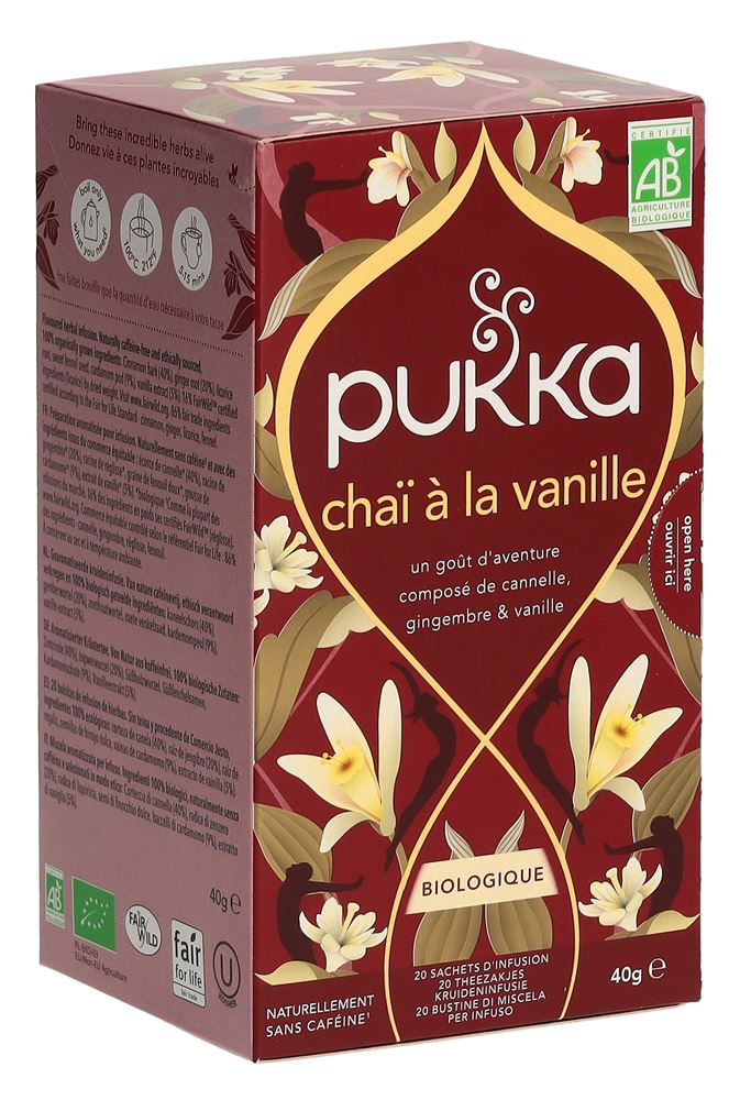 Pukka Chaï à la vanille thé Bio Btl 20 Stk