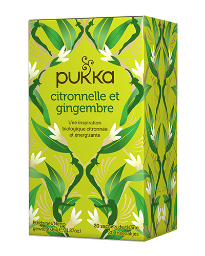 Pukka Citronnelle et Gingembre Tee Bio Btl 20 Stk