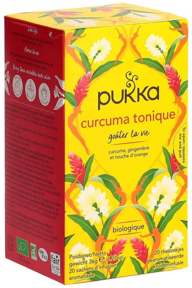 Pukka Curcuma Tonique Tee Bio französisch Btl 20 Stk
