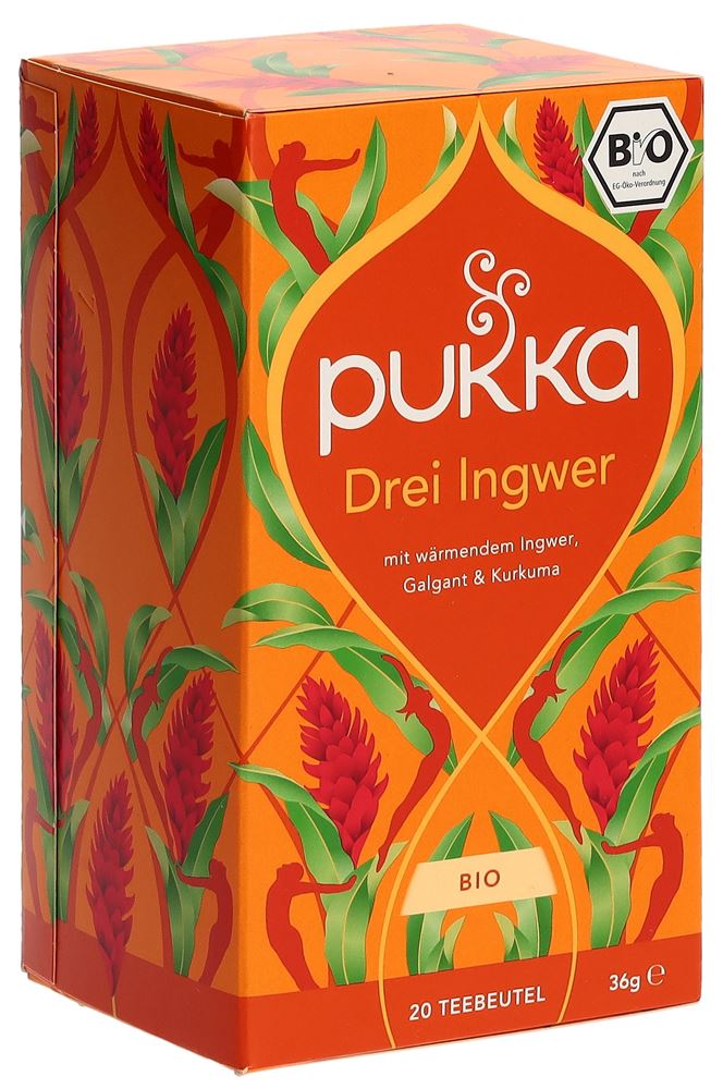 Pukka Drei Ingwer Tee Bio Beutel 20 Stück