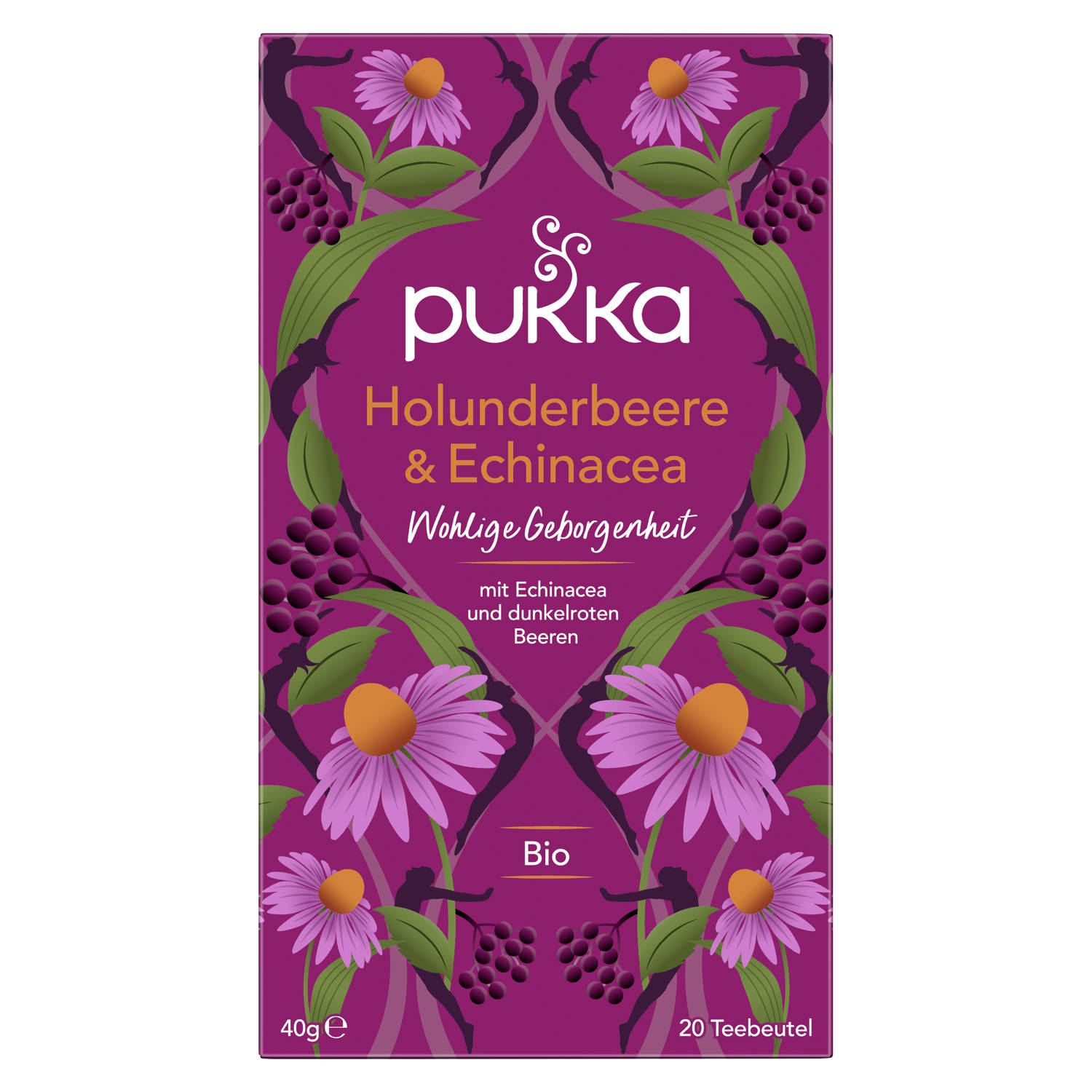 Pukka Holunderbeere & Echinacea Tee Bio Beutel 20 Stück