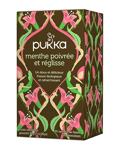 Pukka Menthe poivrée et Réglisse Tee Bio Btl 20 Stk