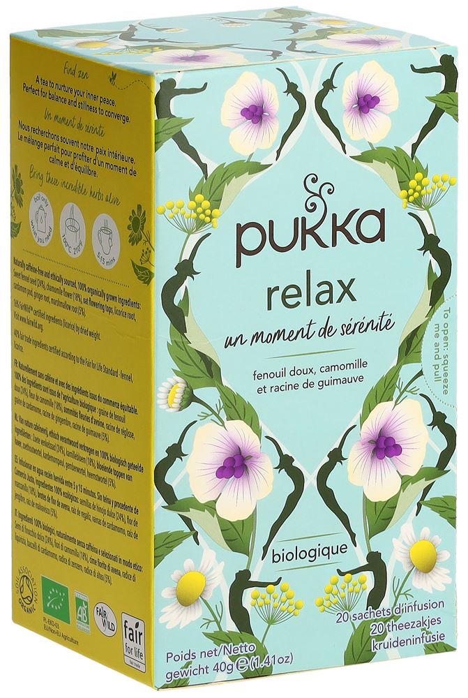 Pukka Relax Thé Bio Français Beutel 20 Stück