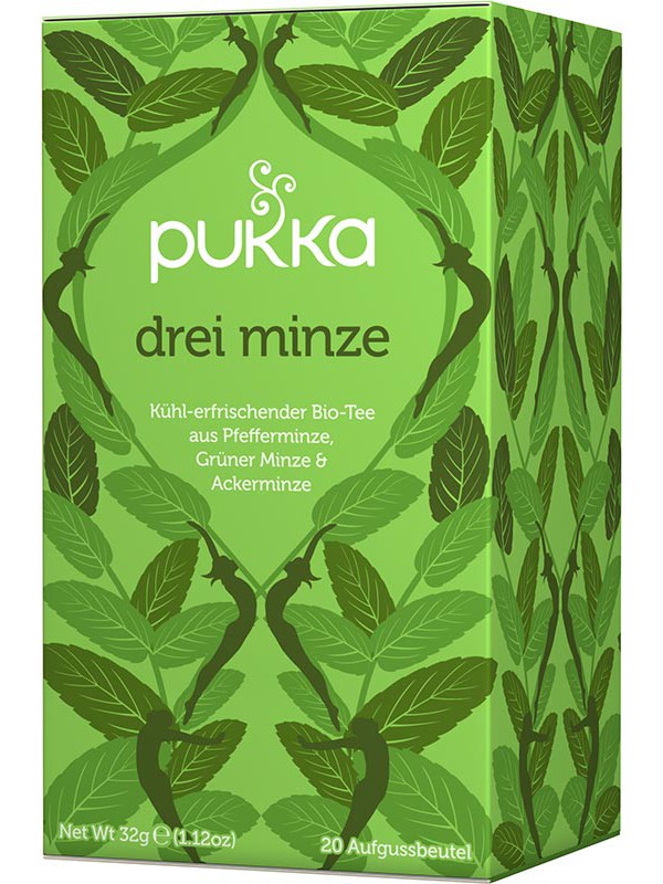 Pukka Trois Menthes Thé Bio Beutel 20 Stück