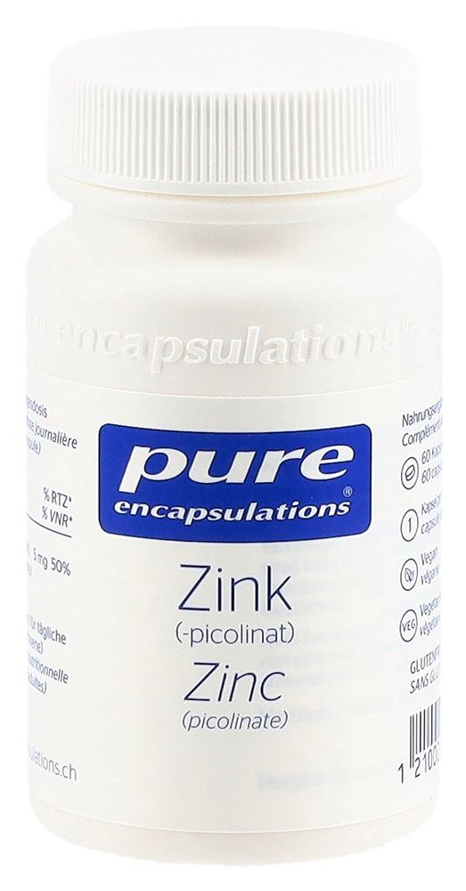 Pure Zink 5 pikolinat Kaps Fl 60 Stk