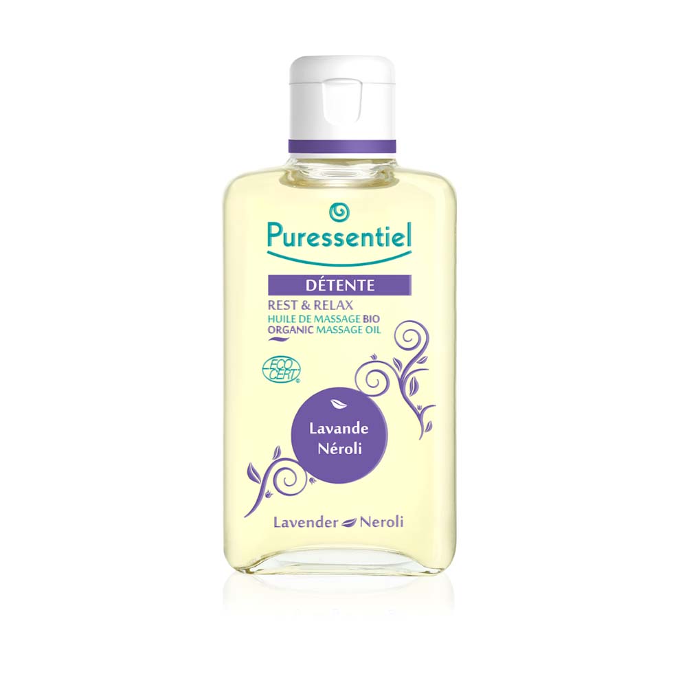 Puressentiel Bio Massageöl entspannend Lavendel Neroli 100 ml
