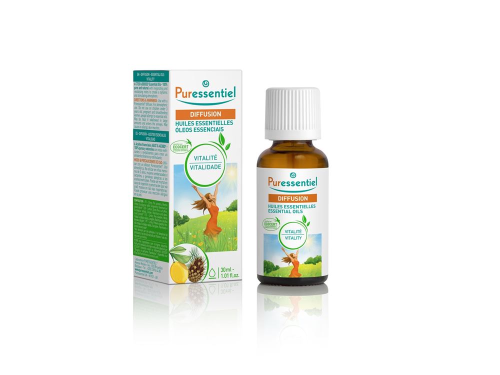 Puressentiel Duftmischung Vitalität ätherische Öle zur Diffusion Glasfl 30 ml
