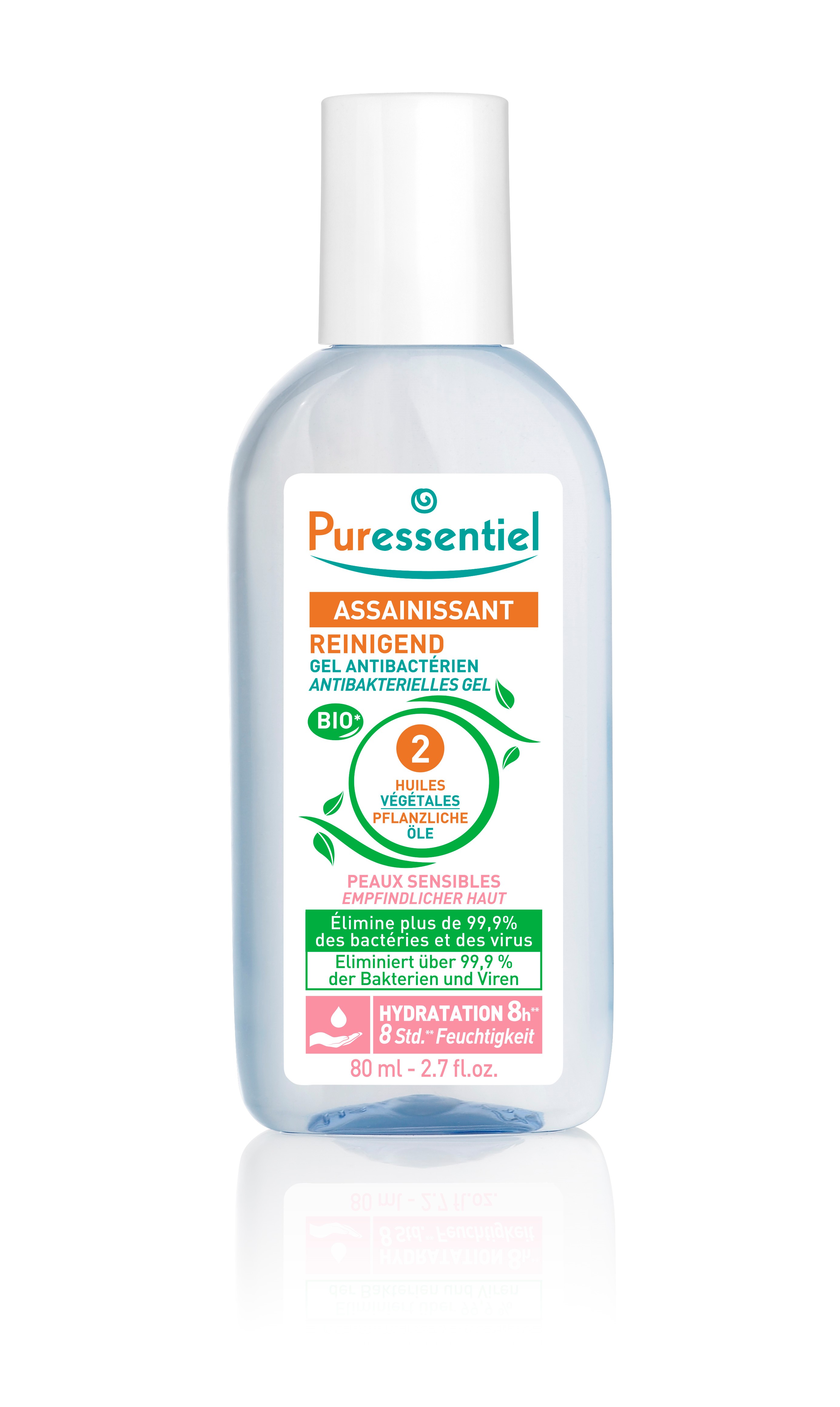 Puressentiel Gel reinigend antibakteriell empfindliche Haut Fl 80 ml