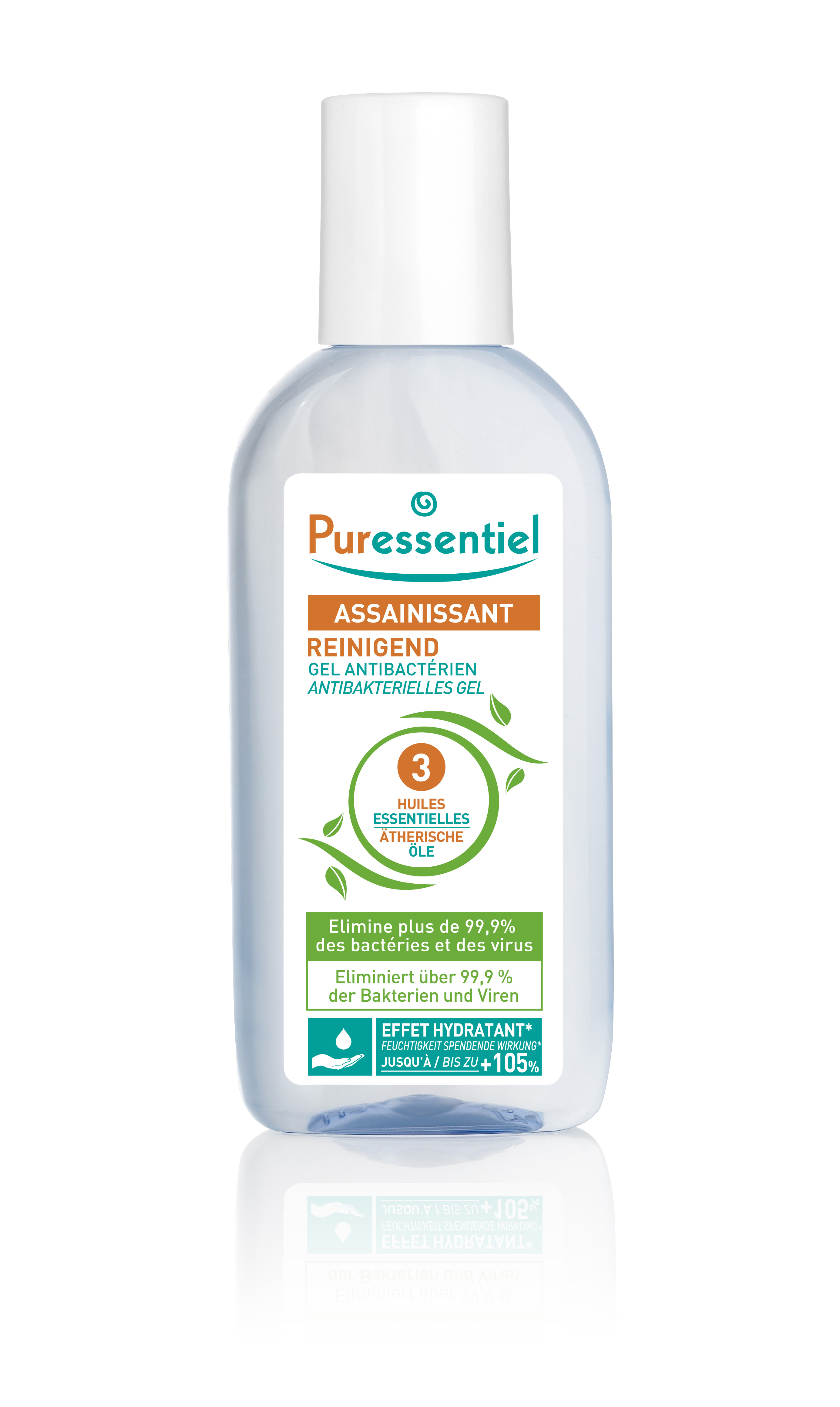 Puressentiel Gel reinigend antibakteriell mit 3 ätherischen Ölen Fl 80 ml