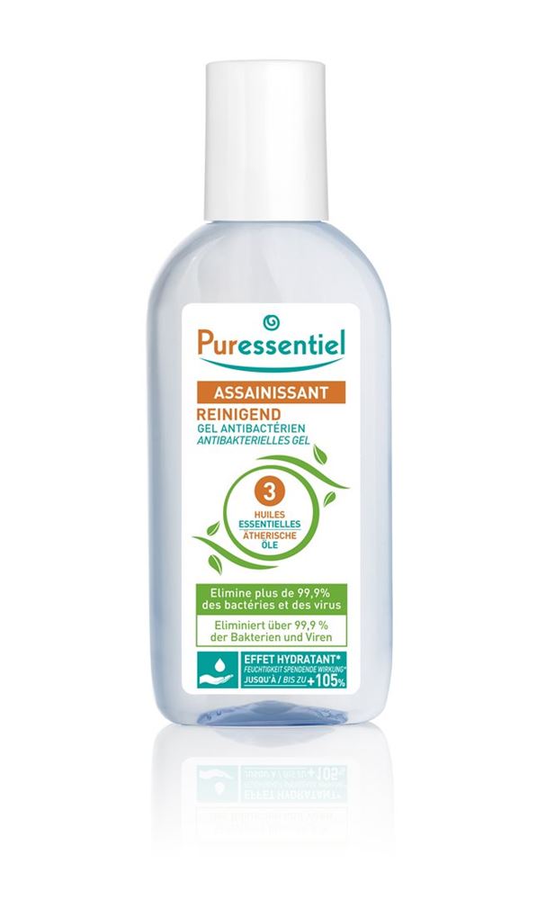 Puressentiel Gel reinigend antibakteriell mit 3 ätherischen Ölen Fl 80 ml
