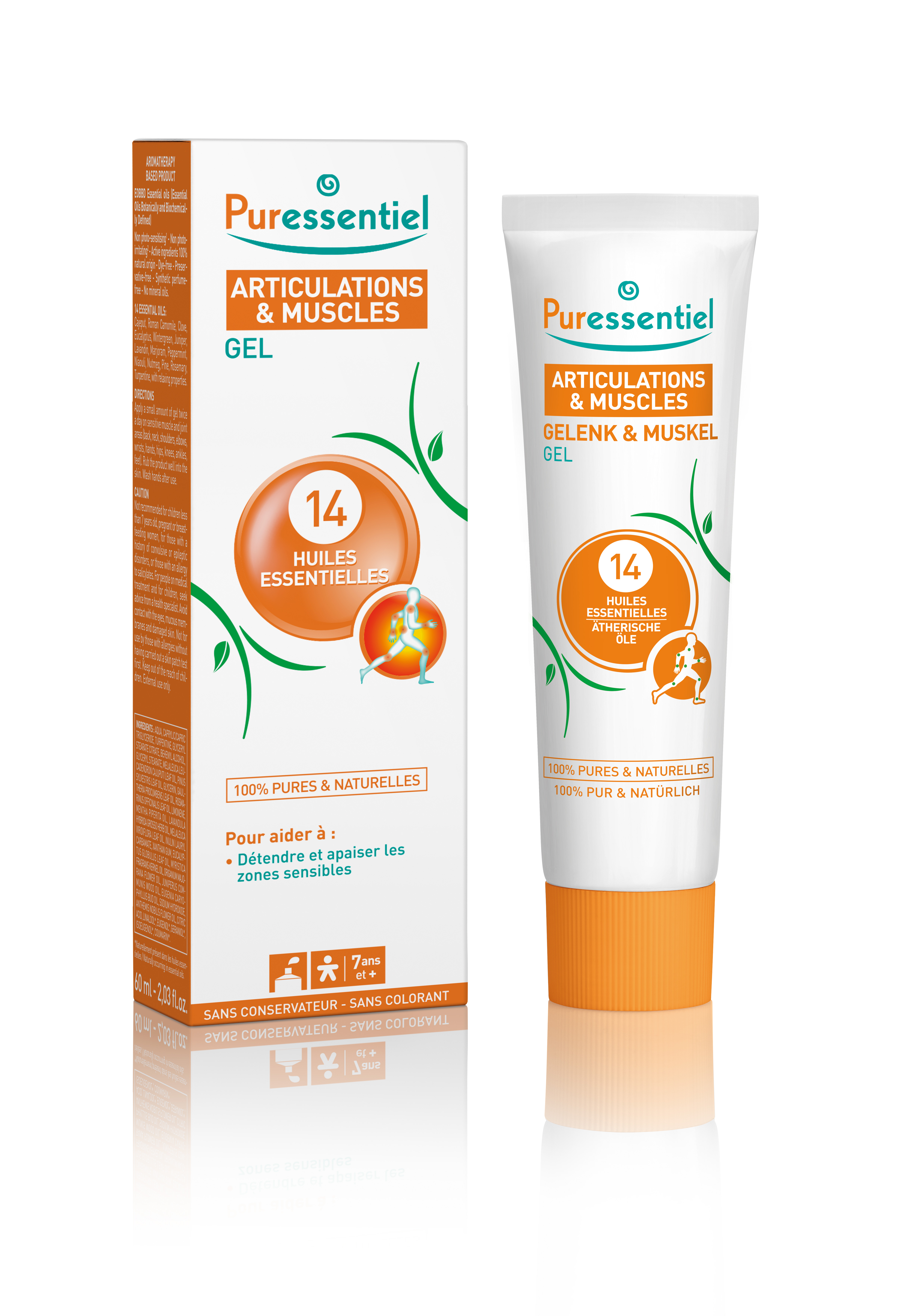 Puressentiel Gelenk & Muskel Gel 14 ätherische Öle Tb 60 ml