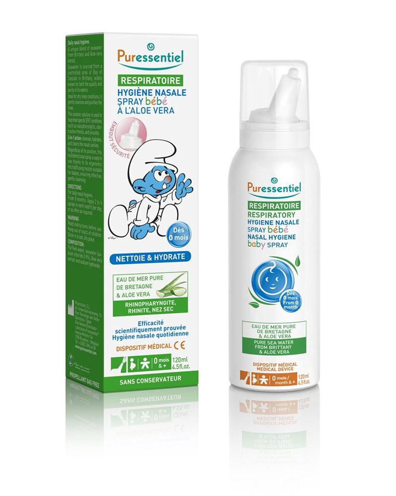 Puressentiel Nasenhygiene Spray Baby mit aloe vera 120 ml