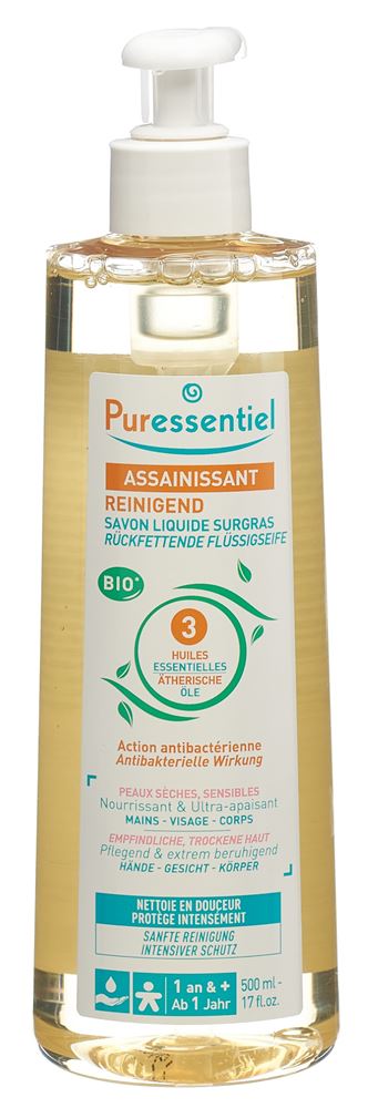 Puressentiel Rückfettende Flüssigseife Nachfüllung Disp 500 ml