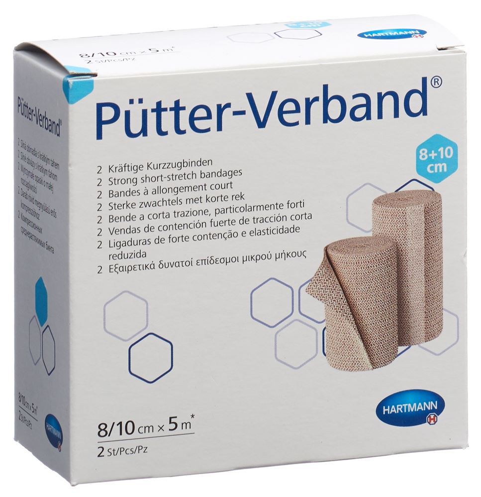 Pütter Verband 8/10cmx5m 2 Stk