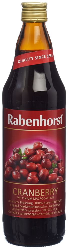 Rabenhorst Cranberry Muttersaft Fl 750 ml