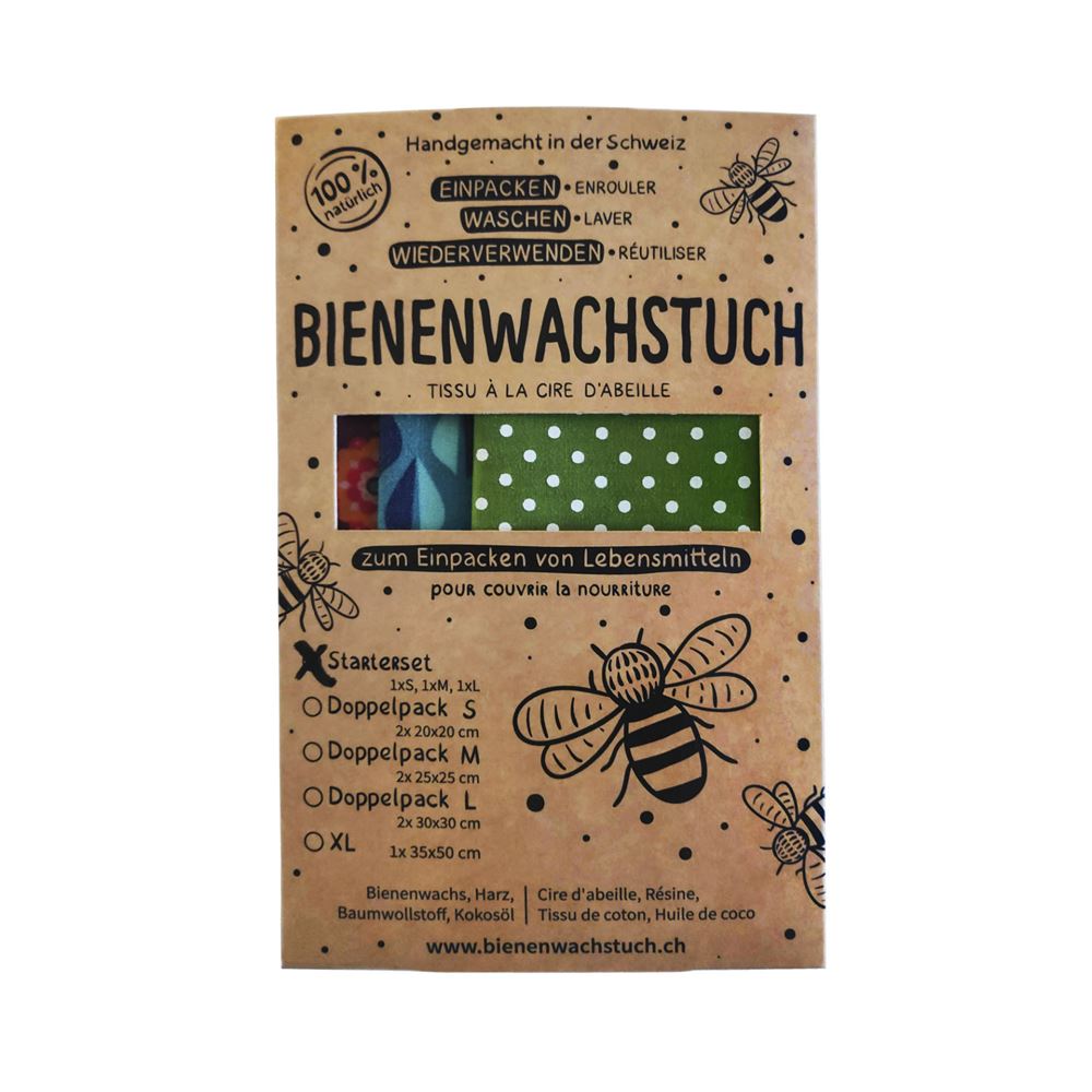 Rapinka Bienenwachstuch Starter Set S/M/L