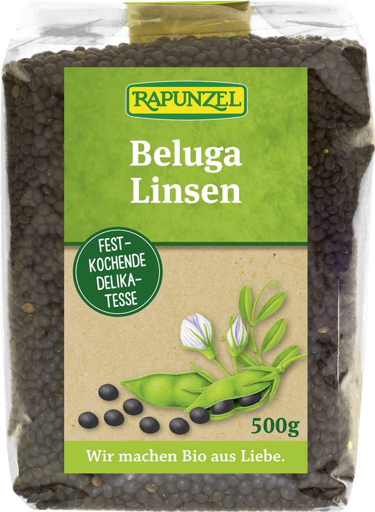 Rapunzel Beluga Linsen Beutel 500 G