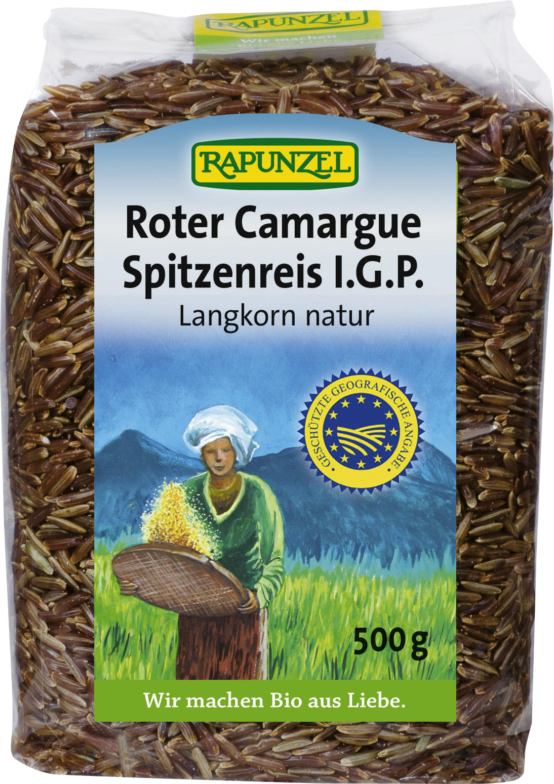 Rapunzel Camargue Reis Rot Beutel 500 G