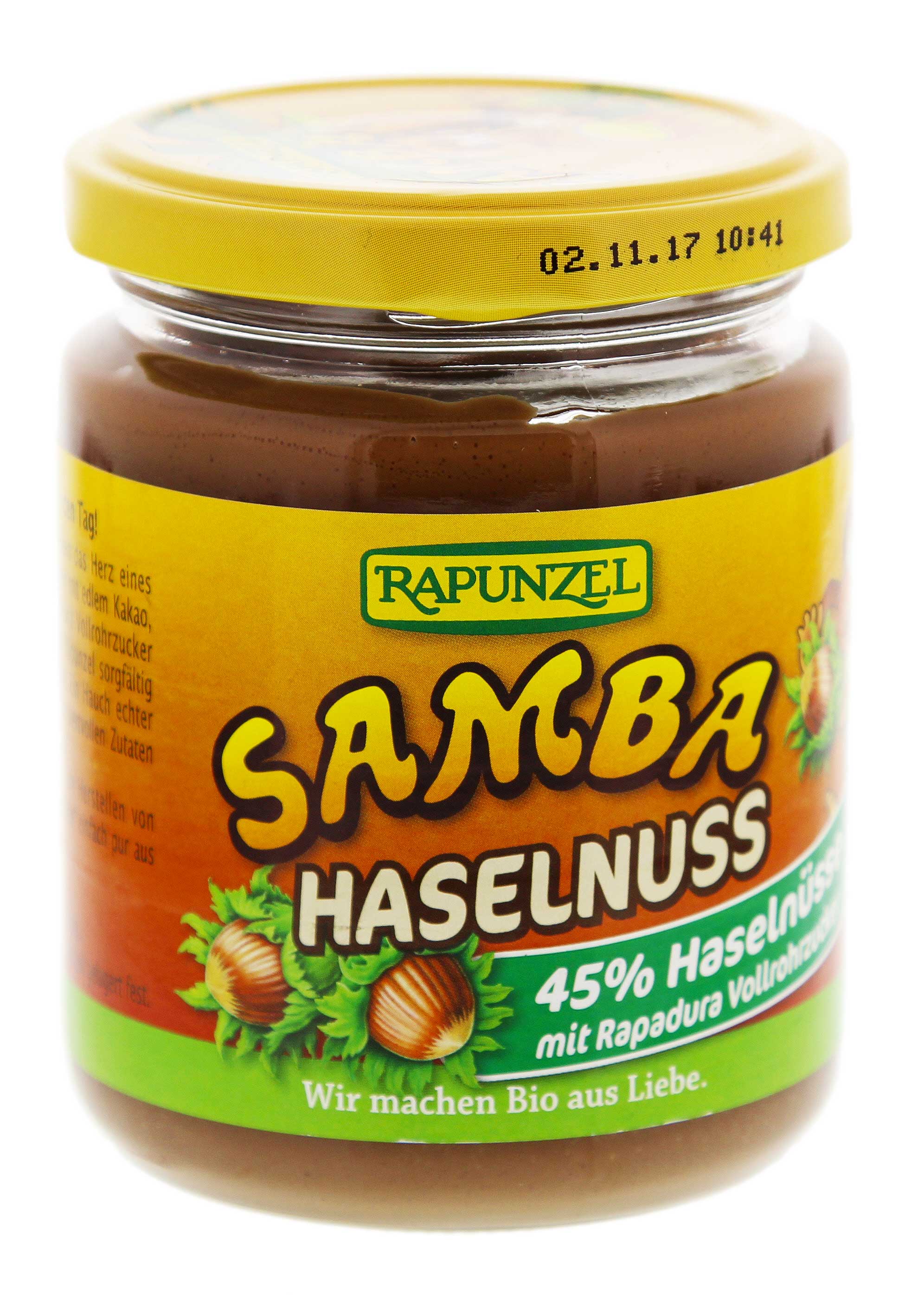 Rapunzel Samba Aufstrich Haselnuss Schokolade 250 g